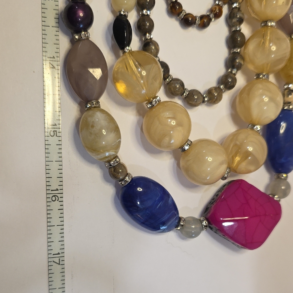 Chic Multilayered Beaded Necklace